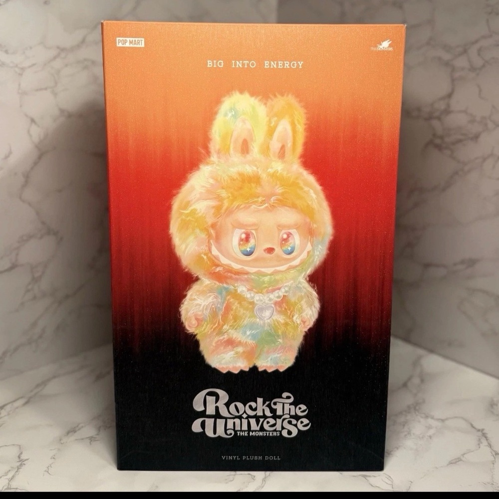POP MART Rock the Universe 'Big Into Energy' Vinyl Plush Doll - Rainbow Fur